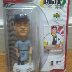 2002 MLB Edition Play Makers by Upper Deck Jason Giambi Figurine Unopened. Message me anytime if interested will send more pictures or videos thank yo