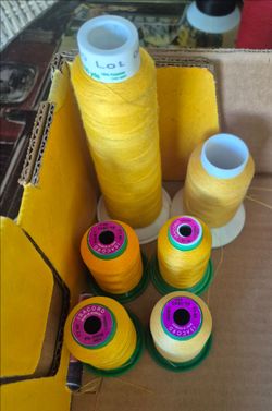 Yellow  Ackermann isacord embroidery thread ( from panorama city)