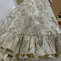 Gold Christmas Tree Skirt