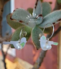Sterling Silver 925 Earrings Lovely Bird design