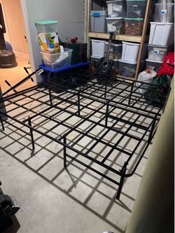King size metal bed frame