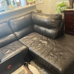 Leather Sectional 2 Years Old