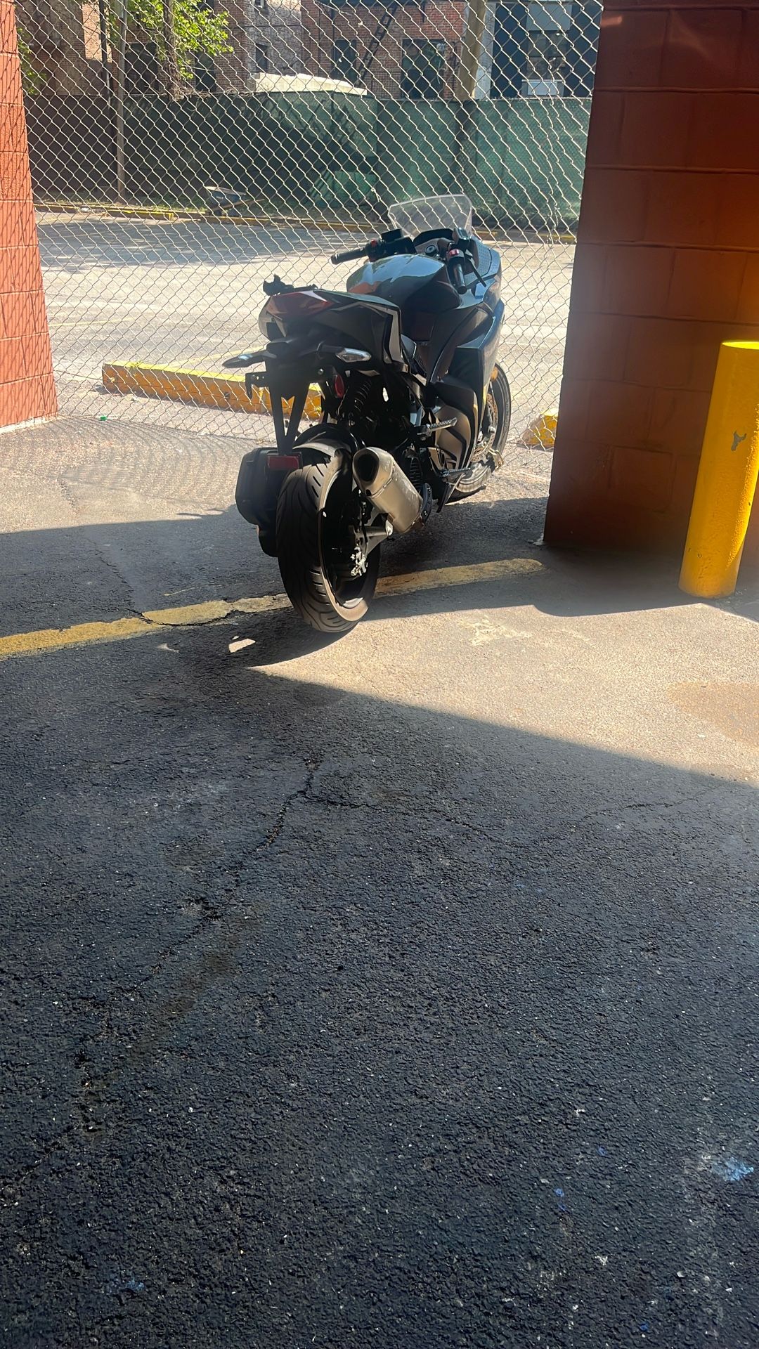 Blue Motorcycle Fly Wing