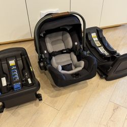 Nuna Infant Car seat With 2 Bases