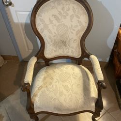 Victorian upholstered armchair