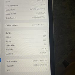 iPad 7th Generation (not Cellular) 32GB