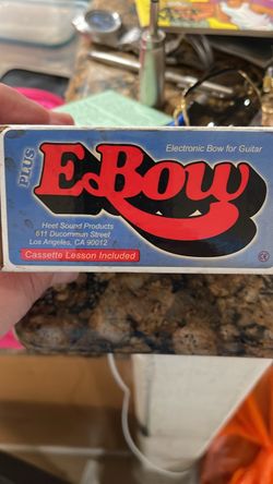Vintage EBow Plus Electronic Bow for Guitar - Original Box + Manny's Music Sticker + Cassette