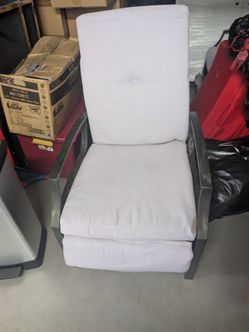 Pair of outdoor patio recliners