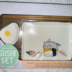 Sushi Set (Plate, Chopsticks)
