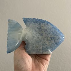 Heavy Blue Onyx Paperweight Figurine 