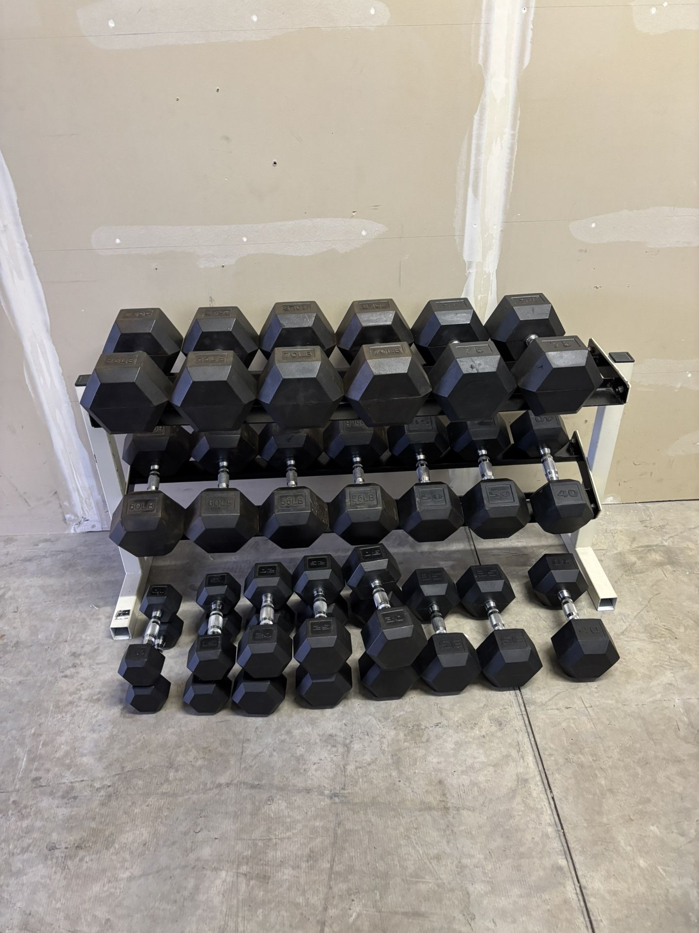Dumbbells And Rack