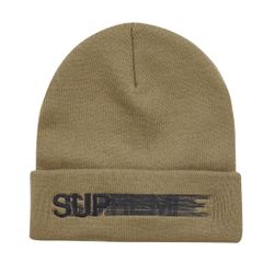 SUPREME MOTION LOGO BEANIE KHAKI 