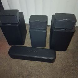 wireless bluetooth surround sound system w/extra speakers