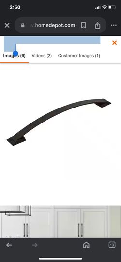 Candler 12 in. Classic Black Bronze Arch Appliance Pulls
