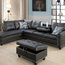 New Sectional And Ottoman 