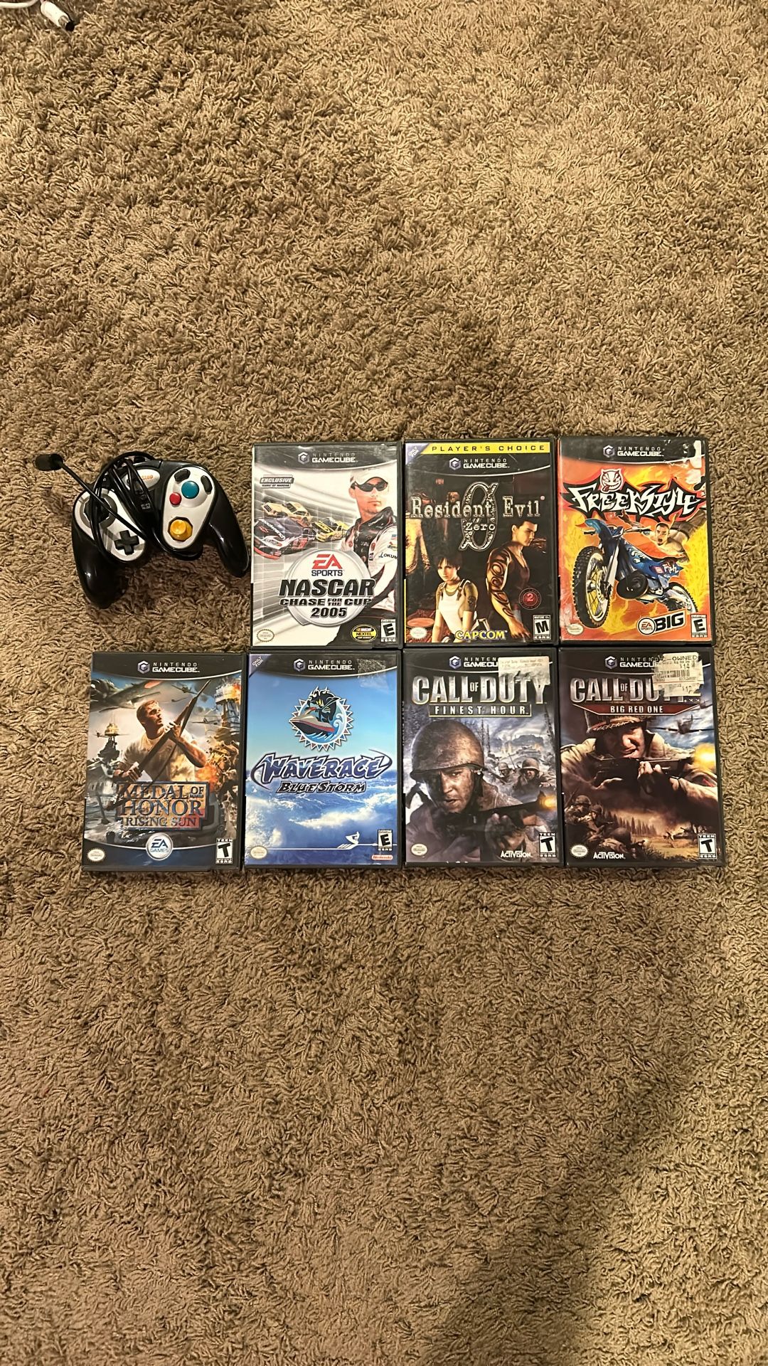 Lot Of 7 GameCube Games And A Controller