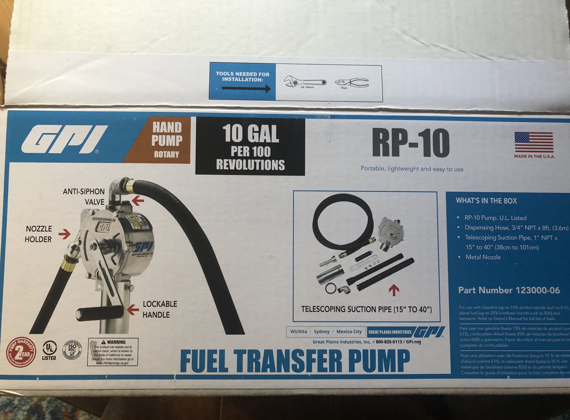 Fuel transfer pump.