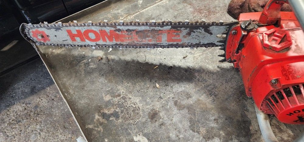 Old homelite chainsaw