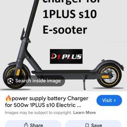 1 plus s10 electric scooter   With charger