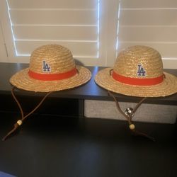 Dodgers One Piece Straw Hat
