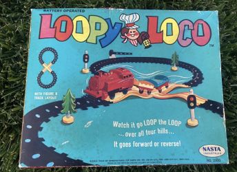 Loopy Loco Battery-Powered Electric Train Nasta Industries Circa. 1969