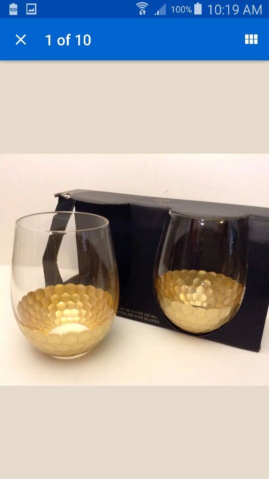 Nanette lepore stemless wine glass