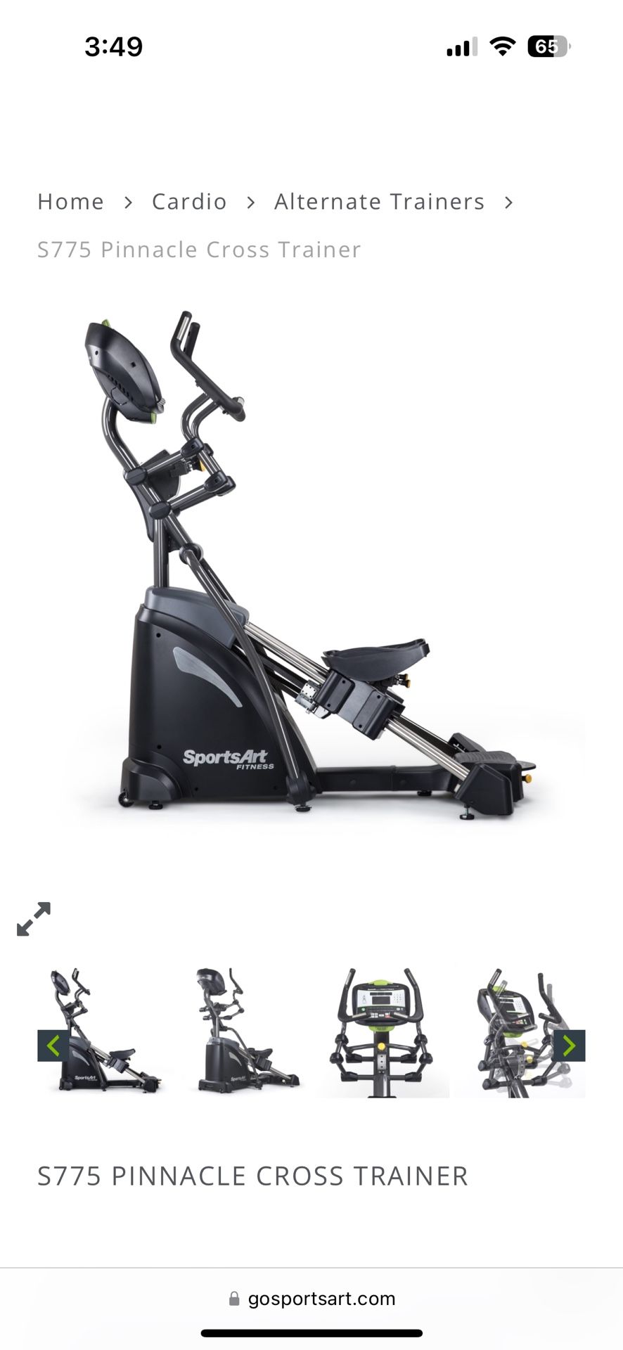 Sportsart S770 Pinnacle Trainer (Elliptical)