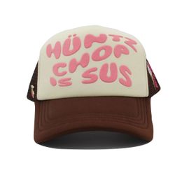 Hüntz Chop Is Sus Trucker Hat Neapolitan Streetwear