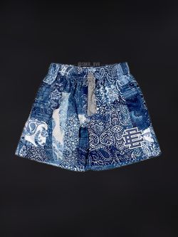 Eric Emanuel EE Shorts Blue Paisley, Sizes M/XL