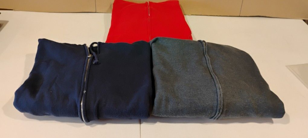 Hoodies Full Zipper XX-Large. Like New Starting @ $10