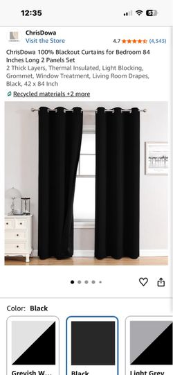 Blackout curtains