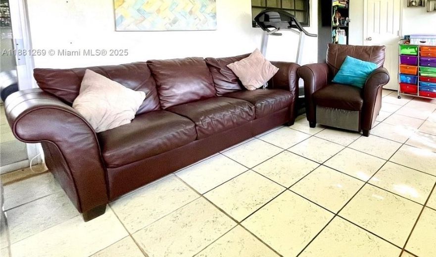 Brown Leather Sofa Bed And Reclaimer Chair!