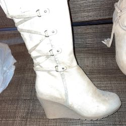 white boots