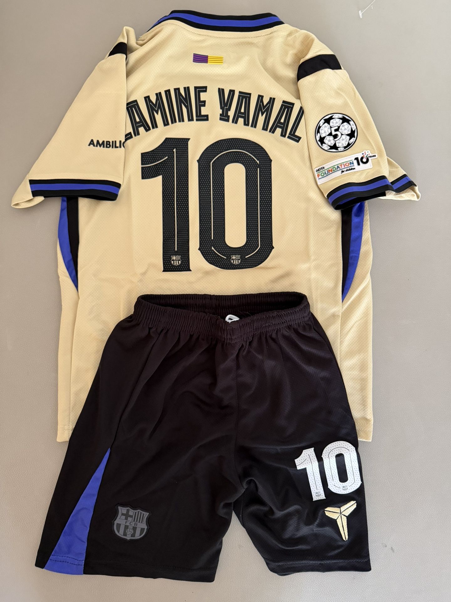 Lamine Yamal Barcelona Jersey Kids Set