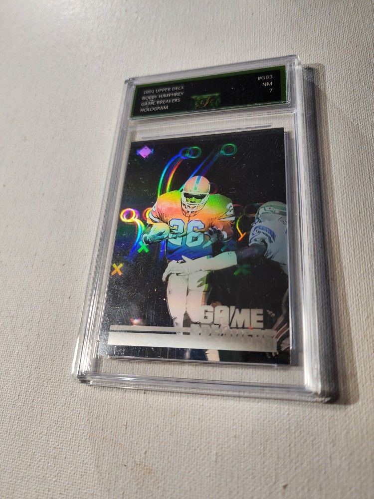 1991 UPPER DECK GAME BREAKERS HOLOGRAM
Bobby Humphrey EJE NM 7