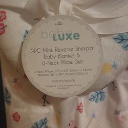 Baby Neck Pillow And Blanket Set