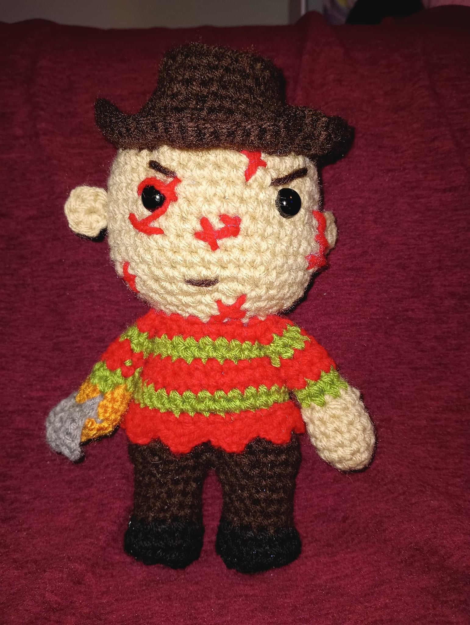 Freddy Krueger Crochet Doll