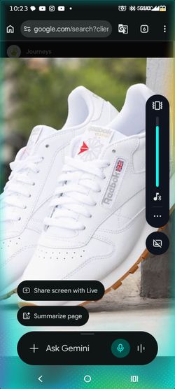 Reebok classics all white