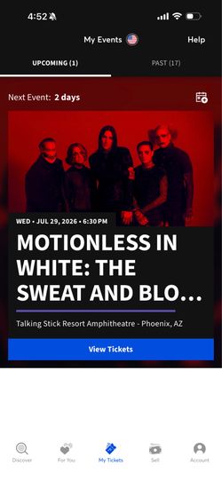 Motionless in White Concert tickets