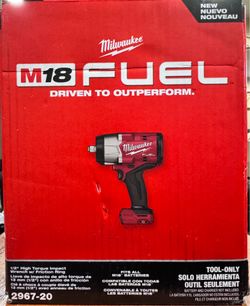 Milwaukee M18 1/2” High Torque Impact Wrench 2967-20 New