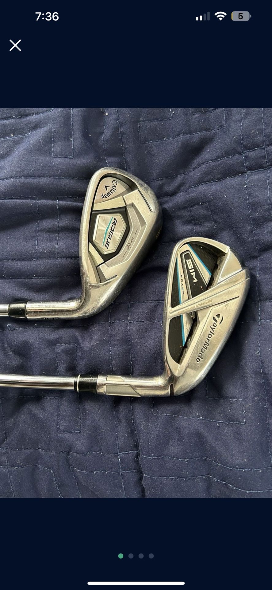 Taylormade Sim 6 Iron/ Callaway Rogue 9 Iron
