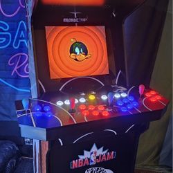 Retro Shaq Edition NBA Jam Arcade1up Cabinet With Over 15,000 Video Games 