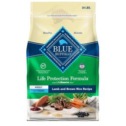 Blue Buffalo Life Protection Formula Adult Dry Dog Food, Lamb & Brown Rice, 34 lbs.