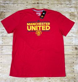 Adidas The Go-To Tee Mens Manchester United Polyester Cotton Short Sleeve XL NWT