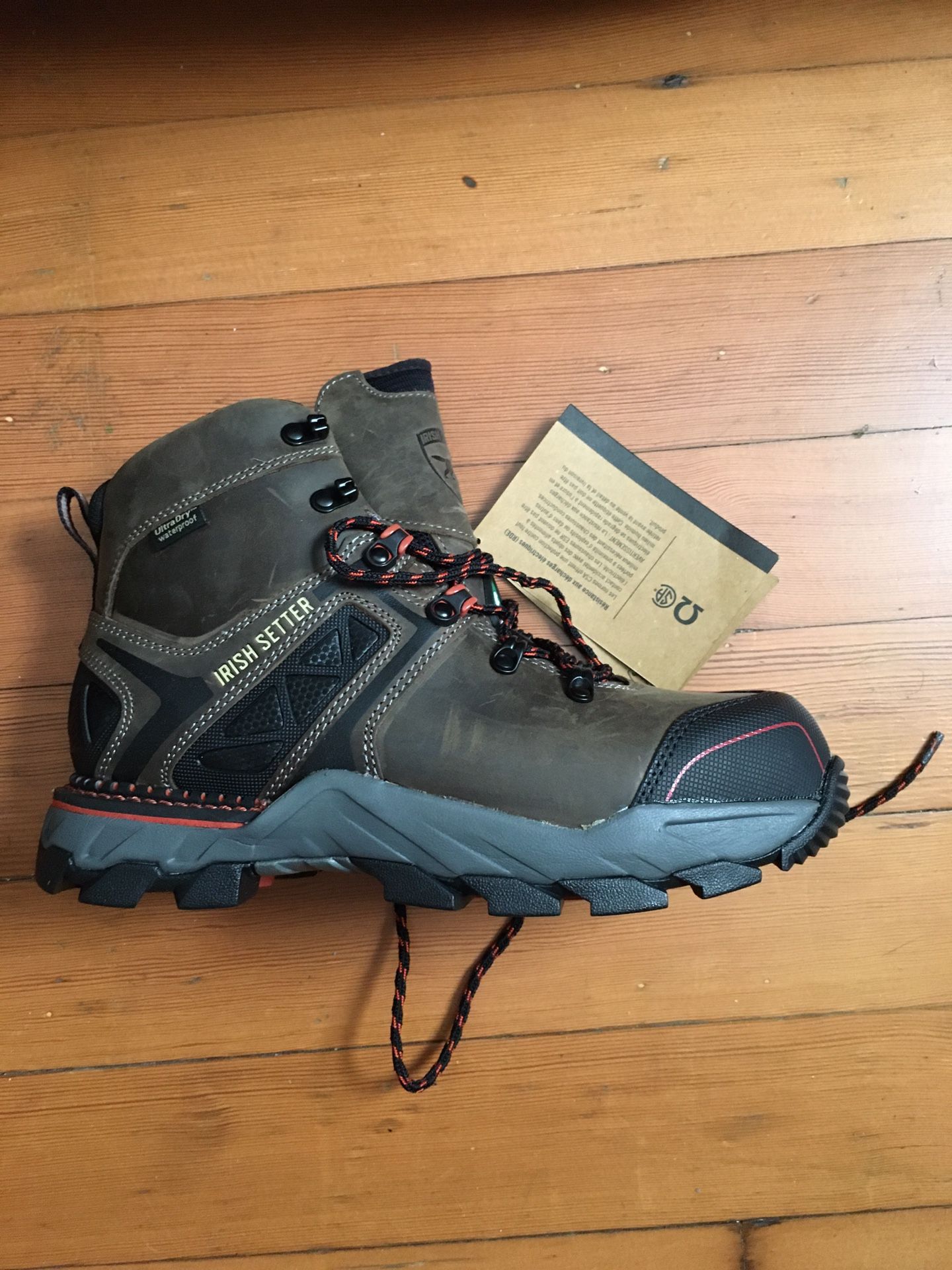 6” GRAY/ RUST SAFETY BOOTS