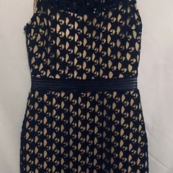 Party Nude Tone Black Dress