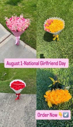 August 1- National Girlfriend Day Bouquets