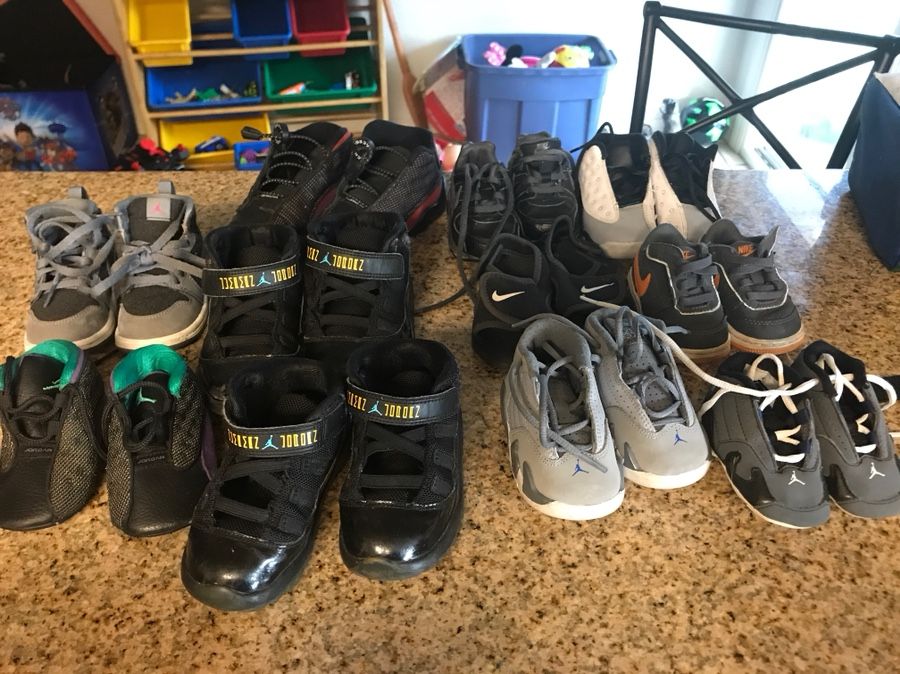 Toddlers Jordans and Nikes