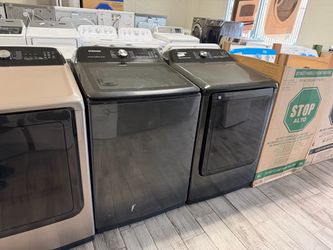 Samsung washer and dryer set electric with warranty