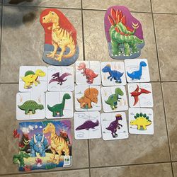 Multiple Dino Dinosaur 🦕 🦖 Puzzles For Toddlers 